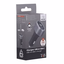 T'nB CACPOWER chargeur d'appareils mobiles Universel Noir, Gris Allume-cigare Charge rapide - Vue supplémentaire 6