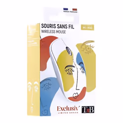 T'nB EXCLUSIV souris Ambidextre Bluetooth 1600 DPI