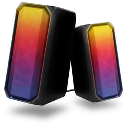 Enceintes RGB - TNB - HPY100 - Filaire et Bluetooth - 6 Modes Lumineux - Noir
