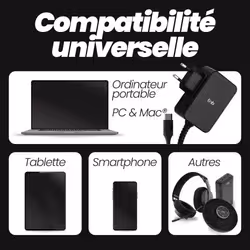 T'nB CHNBTC45W chargeur d'appareils mobiles Universel Noir Secteur Intérieure - Vue supplémentaire 5