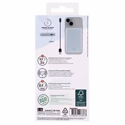 T'nB BUMAG5BL banque d'alimentation électrique 5000 mAh Recharge sans fil Bleu - Vue supplémentaire 8