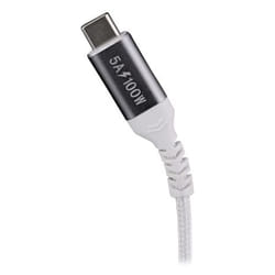 T'nB TCUSBC100W câble USB USB 3.2 Gen 1 (3.1 Gen 1) 2 m USB C Aluminium, Blanc