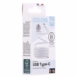 T'nB TCPDMAGBL câble USB USB 3.2 Gen 1 (3.1 Gen 1) 1,5 m USB C Bleu, Blanc