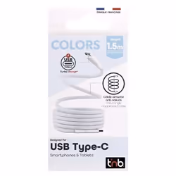 T'nB TCPDMAGBL câble USB USB 3.2 Gen 1 (3.1 Gen 1) 1,5 m USB C Bleu, Blanc