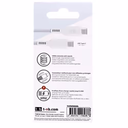 T'nB TCPDMAGBL câble USB USB 3.2 Gen 1 (3.1 Gen 1) 1,5 m USB C Bleu, Blanc - Vue supplémentaire 4