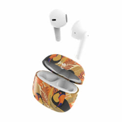 Écouteurs Sans Fil avec Étui de Charge T'NB TOUCAN Jaune Orange