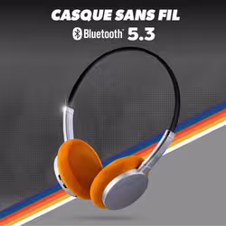 T'nB CBORIGIN Casque Sans fil Arceau Type-C Bluetooth Argent, Marron, Noir - Vue supplémentaire 3