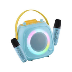TnB Altavoz Karaoke 10W Bluetooth Bateria Recargable 5H 2 Microfonos Azul