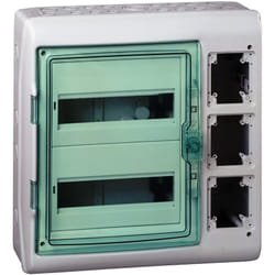 Schneider Electric - Mureva pour appareillage modulaire et interface 2x12 mod. + 3 ouvertures 90x100 - 13971M