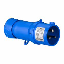 PratiKa - fiche industrielle - basse tension - droit - 32A - 2P+T - 200...250 V - 50/60 Hz - IEC 60309-1 et 2 - connexion rap ...