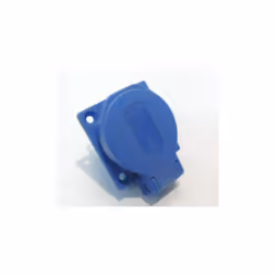 Prise socle domestique 2P+T 16A 250V NF encastré 50X50mm IP54 bleu PratiKa SCHNEIDER ELECTRIC PKN52B Tarif année :2014 SCHPKN ...