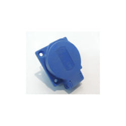 Schneider Electric - Prise socle 2P+T 16A 250V domestique nf encastré 50x50mm étanche IP54 bleu PratiKa schneider PKN52B