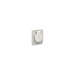 Schneider Electric - PratiKa - socle de prise nf 65x85mm - 2P+T 10-16 a - IP54 - connex. arr. - gris - PKN61G