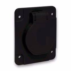 PratiKa socle de prise NF 65x85mm 2P+T 10-16 A IP54 connex. arr. noir SCHNEIDER PKN61N