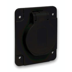 Schneider Electric - PratiKa socle de prise nf 65x85mm 2P+T 10-16 a IP54 connex. arr. noir schneider PKN61N