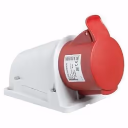 Prise murale encastrée basse tension PK Patrika FAST 16A, IP44, IK08, 380V, 3P+T, 50-60Hz, 131x80x126mm, 0,22kg, Type de file ...