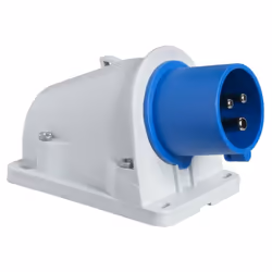 Socle connecteur PK saille inclinée, connexion vis, IP44, 16 A 2P+T 200-250 V