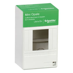 Schneider Electric - Coffret électrique à équiper mini opale - 4 modules - Schneider