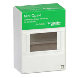 Coffret électrique à équiper mini opale - 8 modules - Schneider