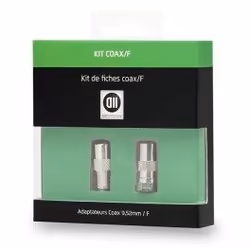 D2 Diffusion D2KITCOAXF, Type F, F, F, Argent, 9,52 mm, 2 pièce(s)