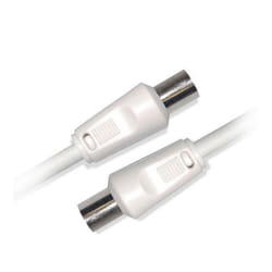 Câble coaxial - D2DIFFUSION - PAL 952 mm - 5m - Blanc - Connecteur idéal pour équipements