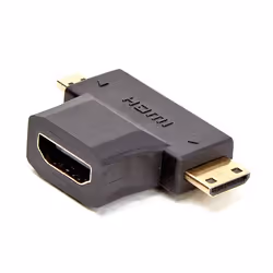 D2 Diffusion D2ADPMICROMINIHDMI, HDMI Type A (Standard), Mini-HDMI + Micro-HDMI, Noir