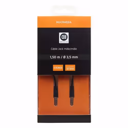 Câble Jack 3.5mm mâle 1.50 m Fiches Or D2 Diffusion