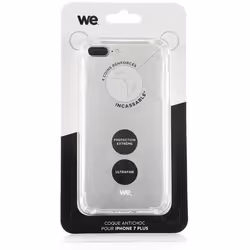 WE Coque pour iPhone 7 Plus Anti-choc Transparente