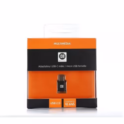 D2 Diffusion D2USBCMICUSBFADP, USB 2.0 Type C, Micro-USB 2.0, Noir