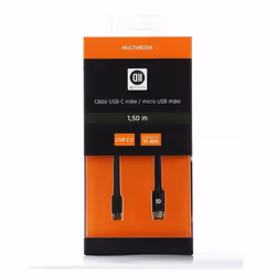 D2 Diffusion D2USBCMICUSB150, 1,5 m, USB C, Micro-USB A, Noir