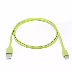 WE Câble Plat USB-C vers USB 1m pour Samsung S8/S9/S10 MacBook Pro Google Pixel/Chromebook Huawei P20/P30 Xiaomi - Vert