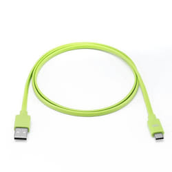 WE Câble Plat USB-C vers USB 1m pour Samsung S8/S9/S10 MacBook Pro Google Pixel/Chromebook Huawei P20/P30 Xiaomi - Vert