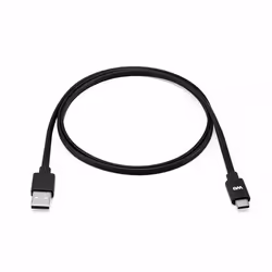 WE Câble Plat USB-C vers USB 2m pour Samsung S8/S9/S10 MacBook Pro Google Pixel/Chromebook Huawei P20/P30 Xiaomi - Noir