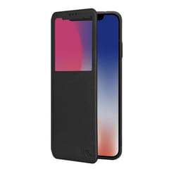 Etui de Protection en Cuir WE pour HUAWEI P20 LITE - Technologie Absorption des Chocs & Finition - Noir