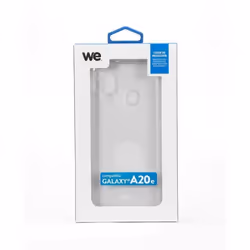 Coque de protection - WE - Galaxy A20e - TPU semi-rigide - Transparent - Minimaliste