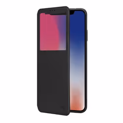 Etui de Protection WE pour HUAWEI P30 LITE - Cuir Noir - Fenêtre de Visualisation - Fin et Léger