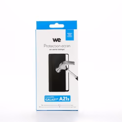 Film de Protection dÉcran - WE - Galaxy A21S - Anti-Rayures - Ultra Résistant - Dureté 9H