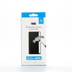 Film de Protection dÉcran - WE - Galaxy A21S - Anti-Rayures - Ultra Résistant - Dureté 9H