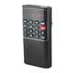 Radio de Poche Rechargeable FM Lecteur de Carte Micro SD RMS 3W Prise Casque - Noir