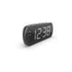 Radio Réveil Grand Affichage LED FM  Dual alarme Led Rouge 1 port USB Intégré pour la Charge - Noir