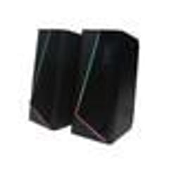 Enceinte PC WE 2.0 2 x 3W RMS Connexion Bluetooth LED RGB Port USB Jack stéréo 3.5 mm Interrupteur on/off