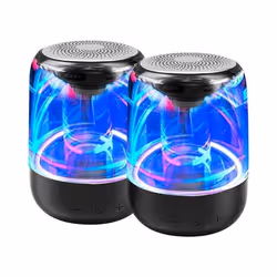 Pack d enceintes We True Wireless Bluetooth Noir + Lecteur de carte Micro SD + Batterie 1000mAh