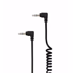 WE Câble Auxiliaire Audio Jack/Jack 35mm Mâle Mâle Coudé Spirale 2m - très résistant - Compatible avec les Casques Beats iPho ...