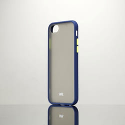 Coque caoutchouc - WE - iPhone 6/7/8/SE 2020 - Bleu - Anti-choc - Anti-buée