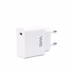 Chargeur USB-C avec câble WE Bundle - 1 port 18W PD 3.0 - Blanc