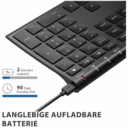 Clavier sans fil rechargeable pour Apple Mac Bluetooth WE