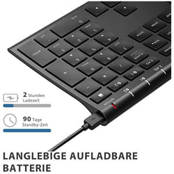 Clavier sans fil rechargeable pour Apple Mac Bluetooth WE