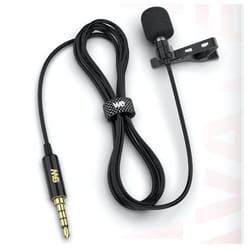 Microphone cravate - WE - Filaire - Jack 3.5mm - Omnidirectionnel - Blanc