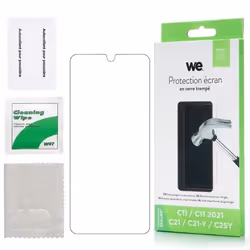WE Verre Trempé pour [REALME C21] - Film Protection Ecran Anti-Rayures - Anti-Bulles dAir - Ultra Résistant - Dureté 9H Glass