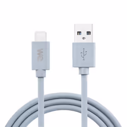 Câble USB vers Lightning en Silicone WE - 2m - Certifié MFi - Bleu